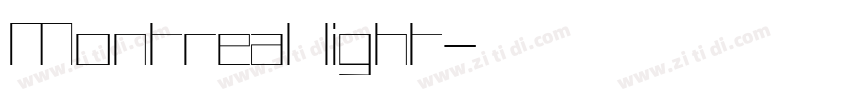 Montreal light字体转换